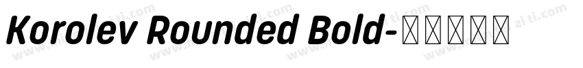 Korolev Rounded Bold字体转换